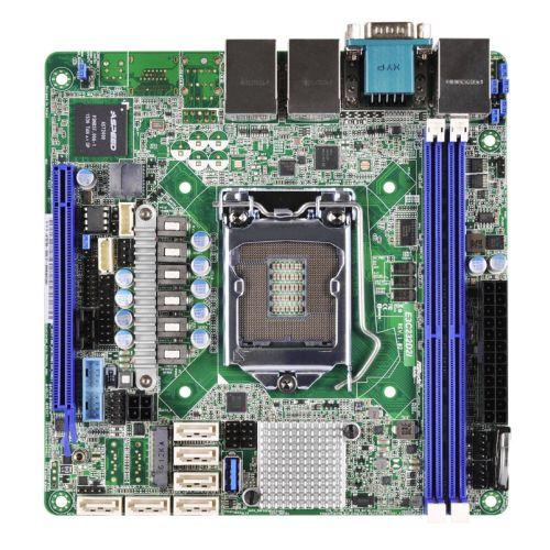 Asrock Rack E3C232D2I Server Board, Intel C232, 1151, Mini ITX, DDR4, VGA, Dual GB LAN, IPMI LAN, Serial Port, M.2