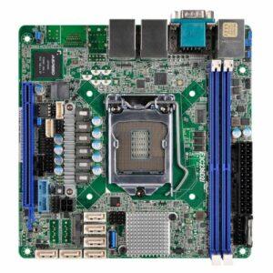 Asrock Rack E3C236D2I Server Board, Intel C236, 1151, Mini ITX, DDR4, Dual GB LAN, IPMI LAN, Serial Port, M.2