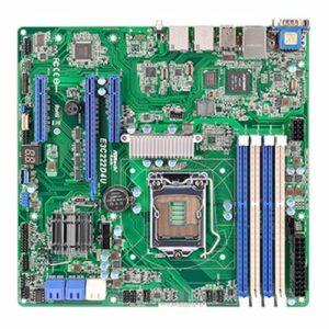 Asrock Rack E3C222D4U Server Board, Intel C222, 1150, Micro ATX, Dual GB LAN, IPMI LAN, Serial Port
