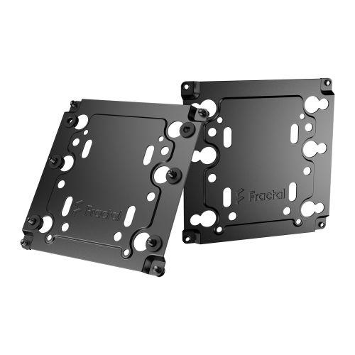 Fractal Design Universal Multibracket – Type-A (2-pack), 2.5”/3.5” SSD/HDD – Converts a standard 120mm fan slot to an HDD, SSD or pump mount