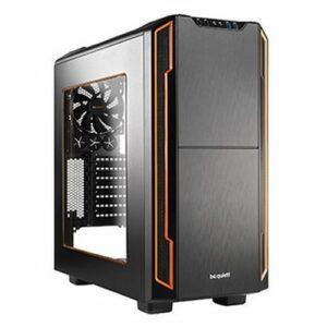 Be Quiet! Silent Base 600 Gaming Case w/ Window, ATX, No PSU, Tool-less, 2 x Pure Wings 2 Fans, Orange Trim