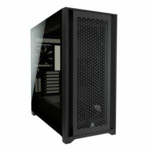 Corsair 5000D Airflow Gaming Case w/ Tempered Glass Window, E-ATX, 2 x AirGuide Fans, High-Airflow Front Panel, USB-C, Black