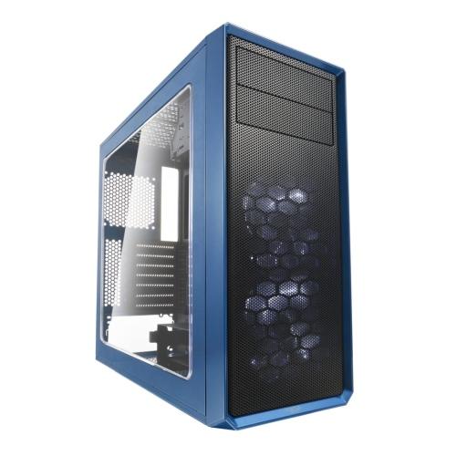 Fractal Design Focus G (Petrol Blue) Gaming Case w/ Clear Window, ATX, 2 White LED Fans, Kensington Bracket, Filtered Front, Top & Base Air Intakes