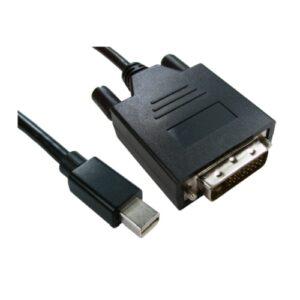 Spire Mini DisplayPort Male to DVI-D Male Converter Cable, 2 Metres