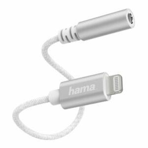 Hama Lightning Male to 3.5mm Jack Female Cable, Ultra-Thin & Flexible Cable