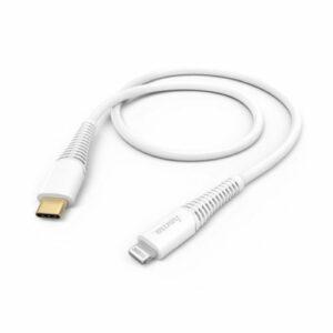 Hama Fast Charging/Data USB-C to Lightning Cable, 1.5 Metres, White