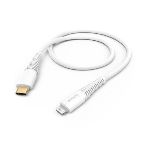 Hama Fast Charging/Data USB-C to Lightning Cable, 1.5 Metres, White