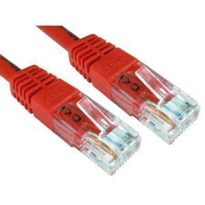 Spire Moulded CAT6 Patch Cable, 5 Metres, Full Copper, Red