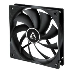 Arctic F12 12cm PWM PST Case Fan for Continuous Operation, Black, 9 Blades, Dual Ball Bearing