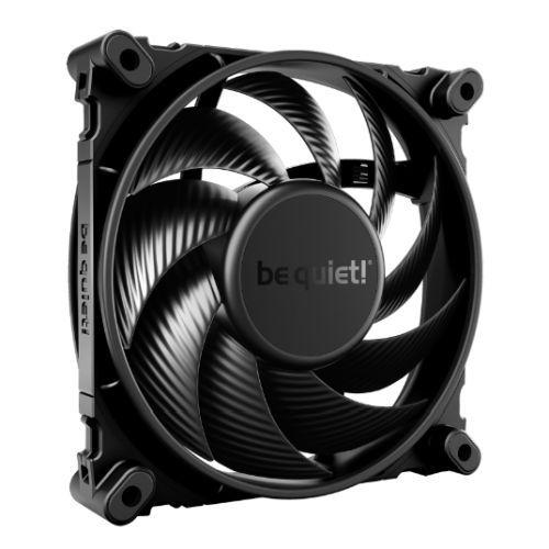 be quiet! Silent Wings 4 PWM High Speed Black Fan, 120mm, 2500RPM, 4-Pin PWM Fan Connector, Black Frame, Black Blades, Optimized Fan Blades for High End Performance, 2 Mounting Options