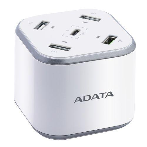 ADATA USB Charging Station – 3 x USB-A, 1 x USB-C, 1 x Qualcomm Quick Charge USB-A