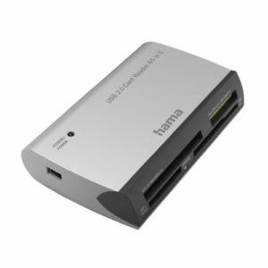 Hama All in One Card Reader, USB Powered, Black & Silver