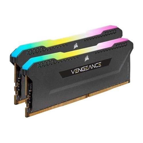 Corsair Vengeance RGB Pro SL 32GB Memory Kit (2 x 16GB), DDR4, 3200MHz (PC4-25600), CL16, XMP 2.0, Black