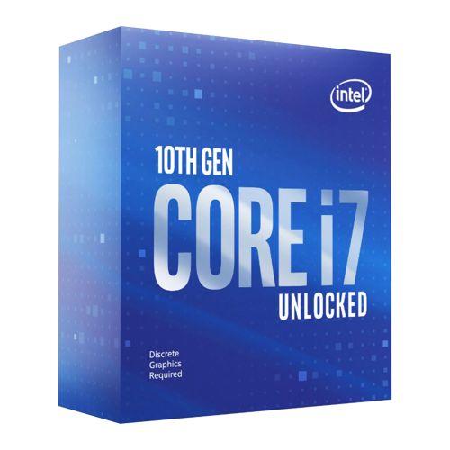 Intel Core I7-10700KF CPU, 1200, 3.8 GHz (5.1 Turbo), 8-Core, 125W, 14nm, 16MB Cache, Overclockable, No Graphics, Comet Lake, NO HEATSINK/FAN