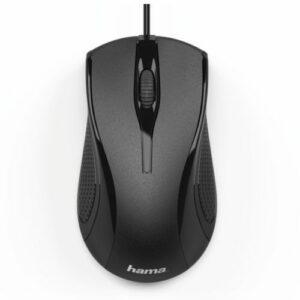 Hama MC-200 Wired Optical Mouse, 1000 DPI, USB, 3 Buttons, Black