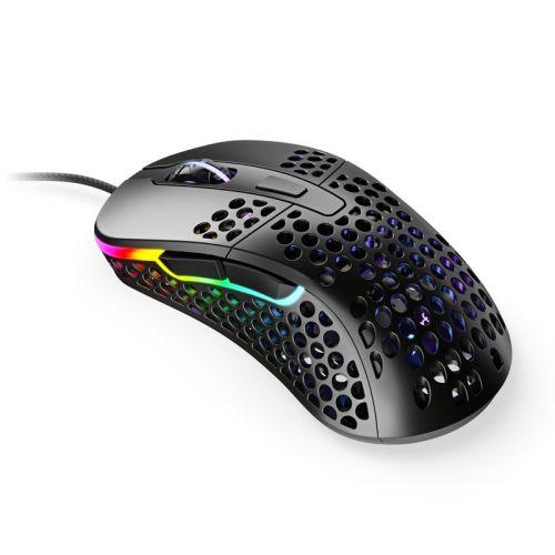 Xtrfy M4 RGB Wired Optical Gaming Mouse, USB, 400-16000 CPI, Omron Switches, 125-1000 Hz, Adjustable RGB, Black