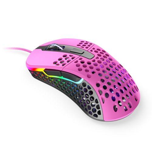 Xtrfy M4 RGB Wired Optical Gaming Mouse, USB, 400-16000 CPI, Omron Switches, 125-1000 Hz, Adjustable RGB, Pink