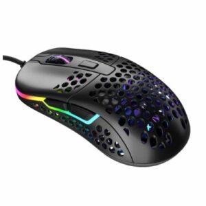 Xtrfy M42 Wired Optical Ultra-Light Gaming Mouse, USB, 400-16000 CPI, Omron Switches, Adjustable RGB, Modular Design, Black