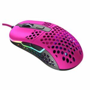 Xtrfy M42 Wired Optical Ultra-Light Gaming Mouse, USB, 400-16000 CPI, Omron Switches, Adjustable RGB, Modular Design, Pink