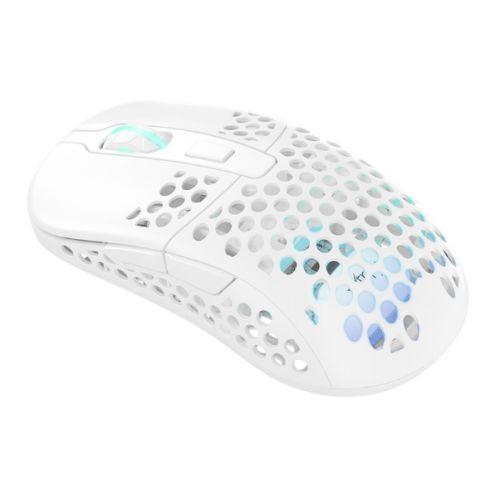 Xtrfy M42 Wireless Optical Ultra-Light Gaming Mouse, 400-19000 CPI, Kailh Switches, Adjustable RGB, Modular Design, White