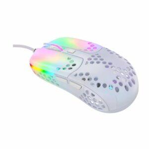 Xtrfy MZ1 – ZYS RAIL RGB Wired Optical Gaming Mouse, USB, Ultra-light, 400-16000 CPI, Kailh Switches, 125-1000 Hz, Adjustable RGB, White