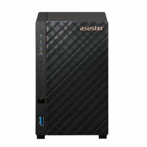 ASUSTOR AS1102T Drivestor 2 2-Bay NAS Enclosure (No Drives), Quad Core 1.4GHz CPU, 1GB DDR4, USB3, 2.5GB LAN, Rose Gold Logo