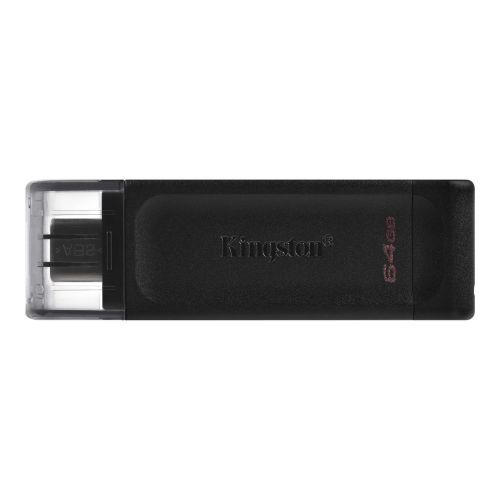 Kingston 64GB USB 3.2 Gen1 Type-C Memory Pen, DataTraveler 70, Cap