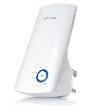 TP-LINK (TL-WA854RE V4) 300Mbps Wall-Plug Wi-Fi Range Extender, No LAN