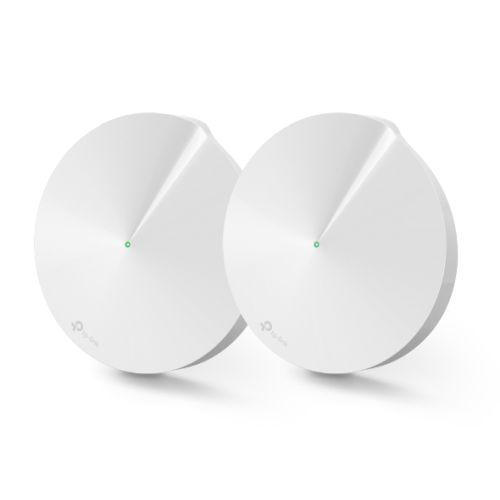 TP-LINK (DECO M9 PLUS) Smart Home Mesh Wi-Fi System, 2 Pack, Tri Band AC2200, MU-MIMO, Built-in Smart Hub
