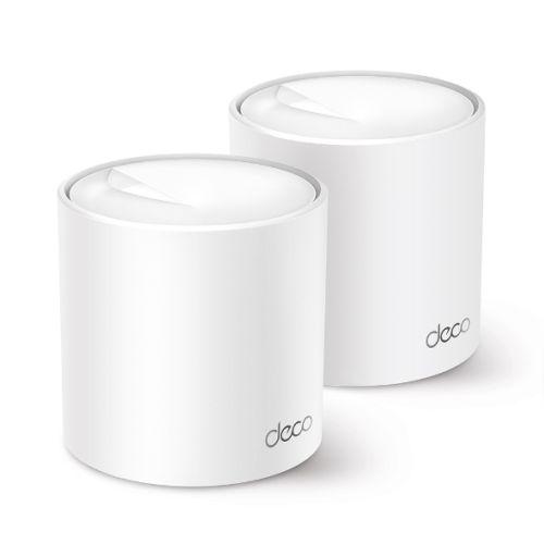 TP-LINK (DECO X50) AX3000 Dual Band Wireless Whole Home Mesh Wi-Fi 6 System, 2 Pack, 3x LAN, OFDMA & MU-MIMO, TP-Link HomeShield