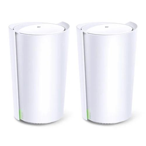 TP-LINK (DECO X90) AX6600 Wireless Whole Home Mesh Wi-Fi 6 System, 2 Pack, AI Mesh, Tri-Band, 2.5G LAN, Connect up to 200 devices