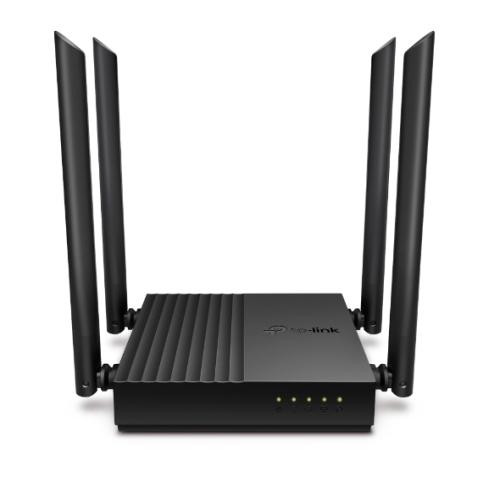 TP-LINK (Archer C64), AC1200 (867+400) Wireless Dual Band GB Cable Router, 4-Port, MU-MIMO, Access Point Mode