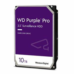 WD 3.5″, 10TB, SATA3, Purple Surveillance Hard Drive, 7200RPM, 256MB Cache, OEM