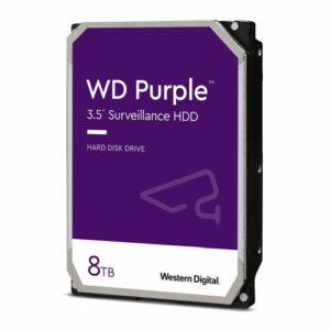 WD 3.5″, 8TB, SATA3, Purple Surveillance Hard Drive, 7200RPM, 256MB Cache, OEM