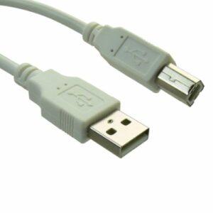 Sandberg USB-A Male to USB-B Male Cable, 2 Metres, Clear Bag Packaging, 5 Year Warranty