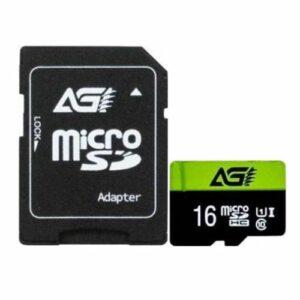 AGI TF138 16GB Micro SD Card with SD Adapter, UHS-I Class 10