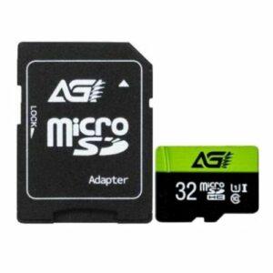 AGI TF138 32GB Micro SD Card with SD Adapter, UHS-I Class 10