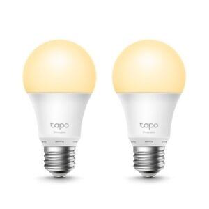 TP-LINK (L510E 2-pack) Wi-Fi LED Smart Light Bulb, Dimmable, App/Voice Control, Screw Fitting
