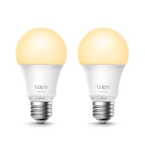 TP-LINK (TAPO L510E 2-Pack) Wi-Fi LED Smart Light Bulb, Dimmable, App/Voice Control, Screw Fitting