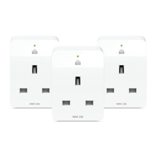 TP-LINK (KP105 3-Pack) Kasa Smart Wi-Fi Plug Slim, Remote Access, Schedule & Timer, Grouping, Voice Control