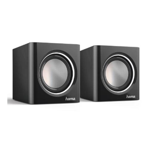 Hama Sonic Mobil 185 2.0 Notebook Speakers, 3.5 mm Jack, USB-A for Power, Inline Volume Controls