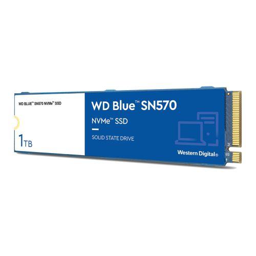 WD 1TB Blue SN570 M.2 NVMe SSD, M.2 2280, PCIe3, TLC NAND, R/W 3500/3000 MB/s, 460K/450K IOPS