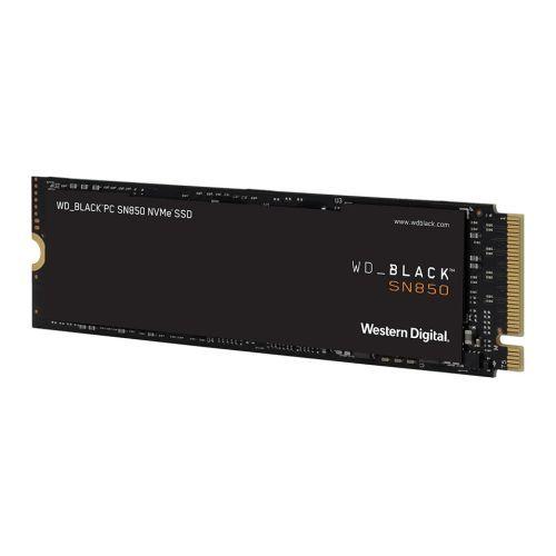 WD 1TB Black SN850 M.2 NVMe SSD, M.2 2280, PCIe4, 3D NAND, R/W 7000/5300 MB/s, 1000K/720K IOPS, No Heatsink