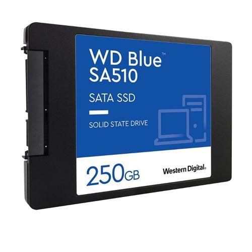 WD 250GB Blue SA510 G3 SSD, 2.5″, SATA3, R/W 555/440 MB/s, 80K/78K IOPS, 7mm