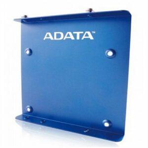 Adata SSD Mounting Kit, Frame to Fit 2.5″ SSD or HDD into a 3.5″ Drive Bay, Blue Metal