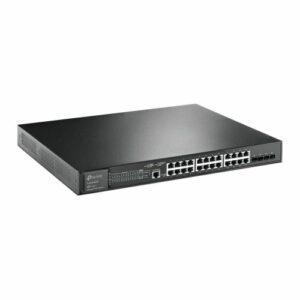 TP-LINK (TL-SG3428XMP) JetStream 24-Port Gigabit & 4-Port 10GE SFP+ L2+ Managed Switch with 24-Port PoE+, Rackmountable