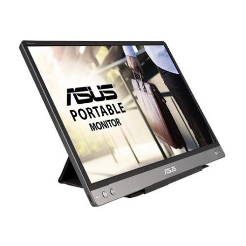 Asus 14″ Portable IPS Monitor (ZenScreen MB14AC), 1920 x 1080, USB-C, USB-powered, Auto-rotatable, Hybrid Signal, Smart Case Stand