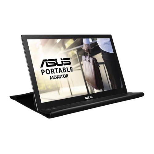 Asus 15.6″ Portable IPS Monitor (MB169B+), 1920 x 1080, USB 3.0, USB-powered, Ultra-slim, Auto-rotatable, Smart Case Stand