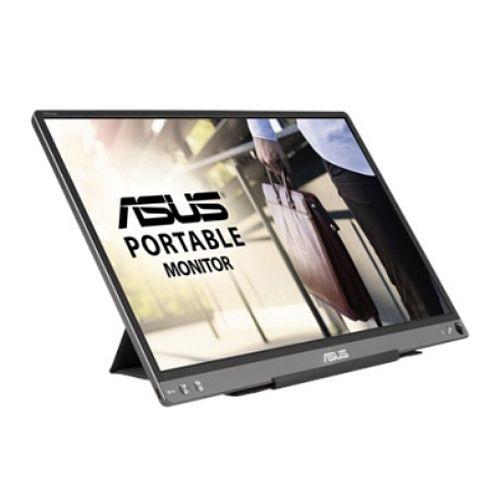 Asus 15.6″ Portable IPS Monitor (ZenScreen MB16ACE), 1920 x 1080, USB-C (USB-A adapter), USB-powered, Auto-rotatable, Smart Case Stand