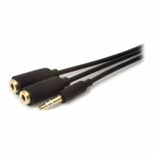 Jedel 3.5mm Jack Splitter Cable, 1x 3.5mm Stereo Plug – 2x 3.5mm Stereo Sockets